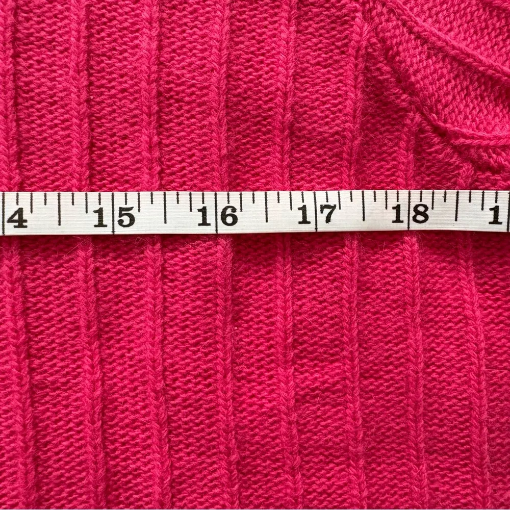 NWT-FRNCH Paris Ribbed Short Sleeve Sweater Top in Pink - Picture 8 of 11